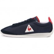 Le Coq Sportif Quartz Nylon Blanc/Bleu - Chaussures Baskets Basses Homme Rabais